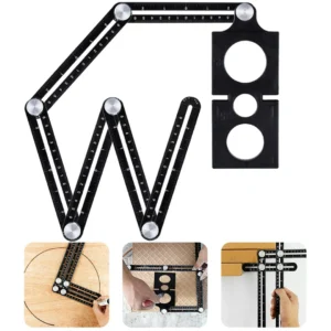 📐 مسطرة متعددة الزوايا بفتحة قابلة للتعديل